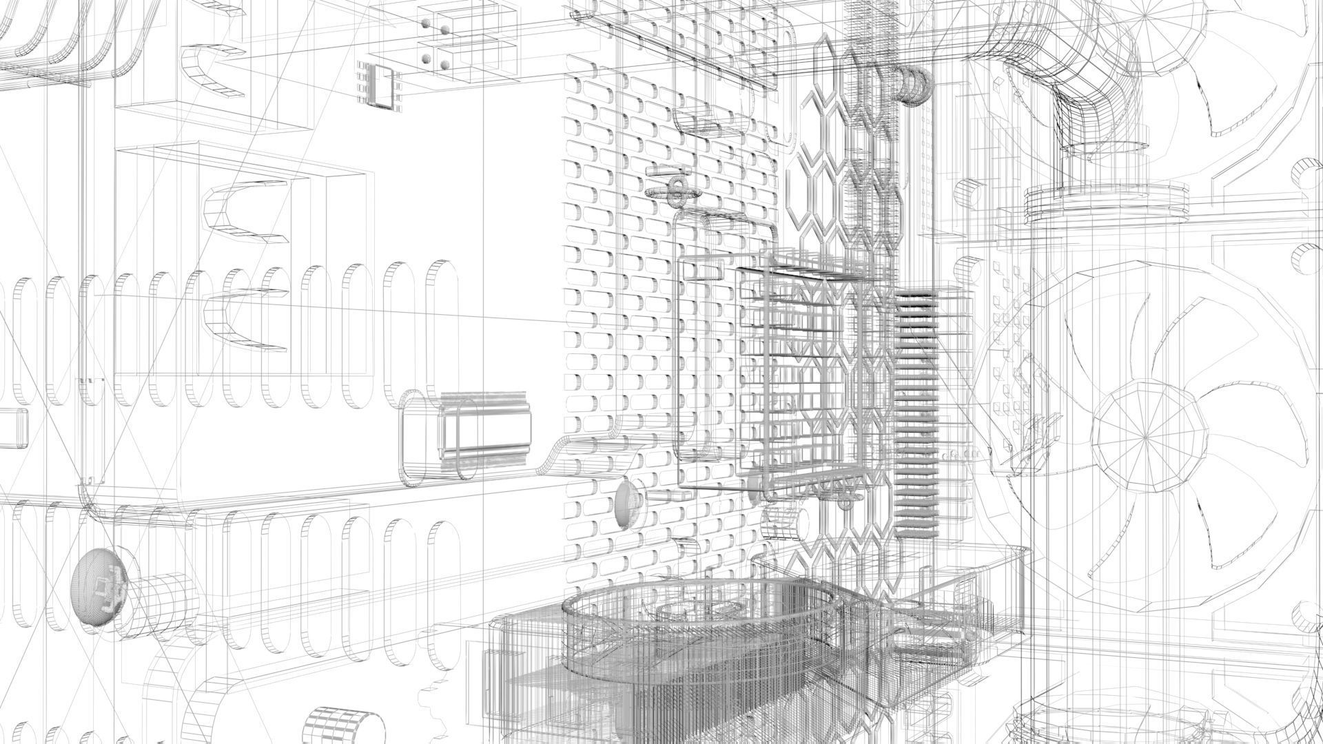 Gaming Computers Set 3D model_23