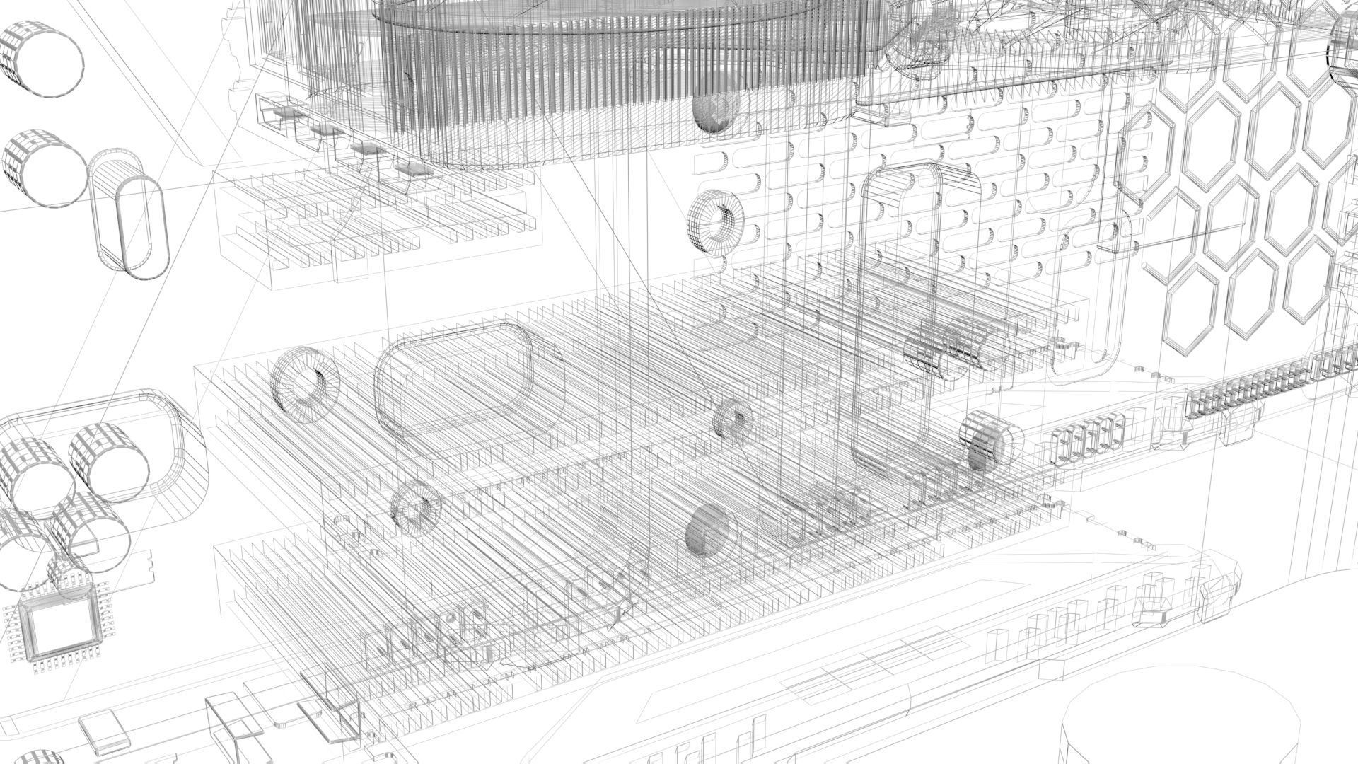 Gaming Computers Set 3D model_29