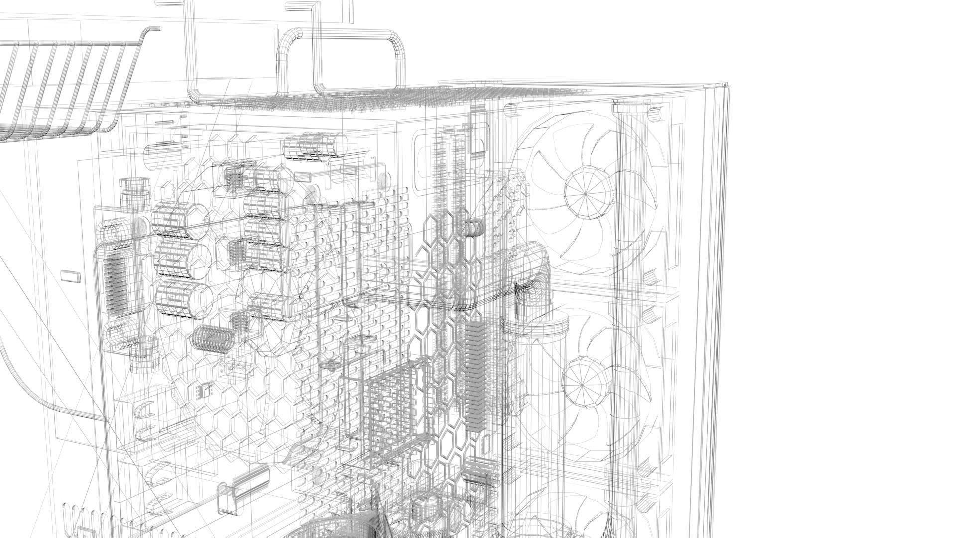 Gaming Computers Set 3D model_24