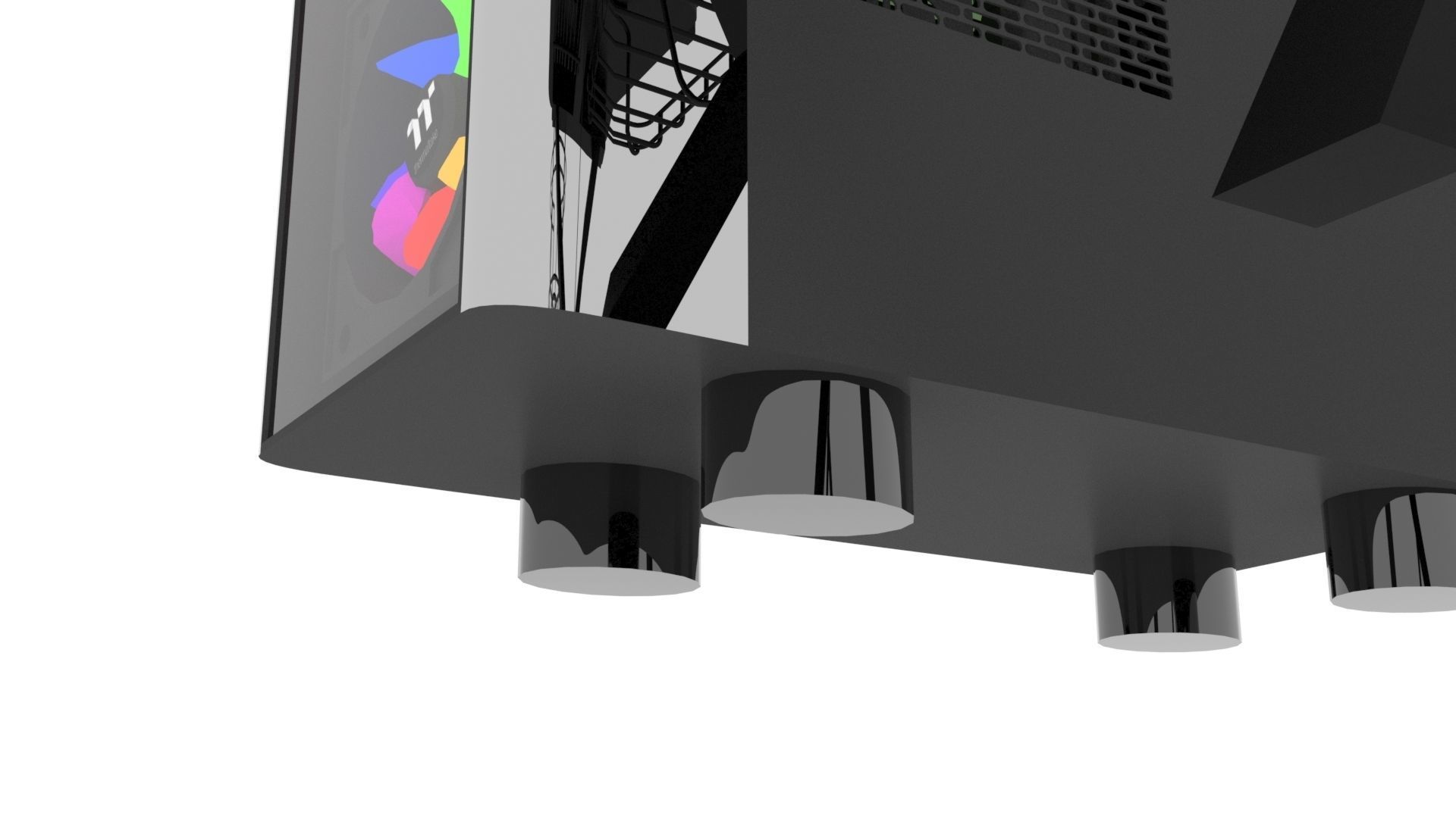 Gaming Computers Set 3D model_4