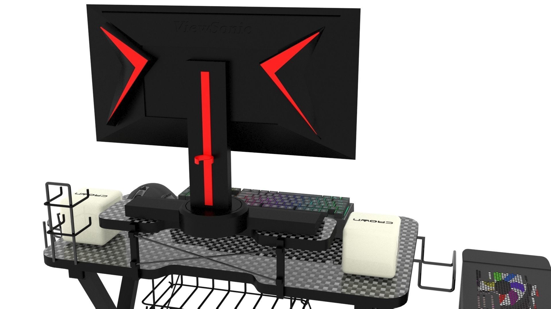Gaming Computers Set 3D model_14