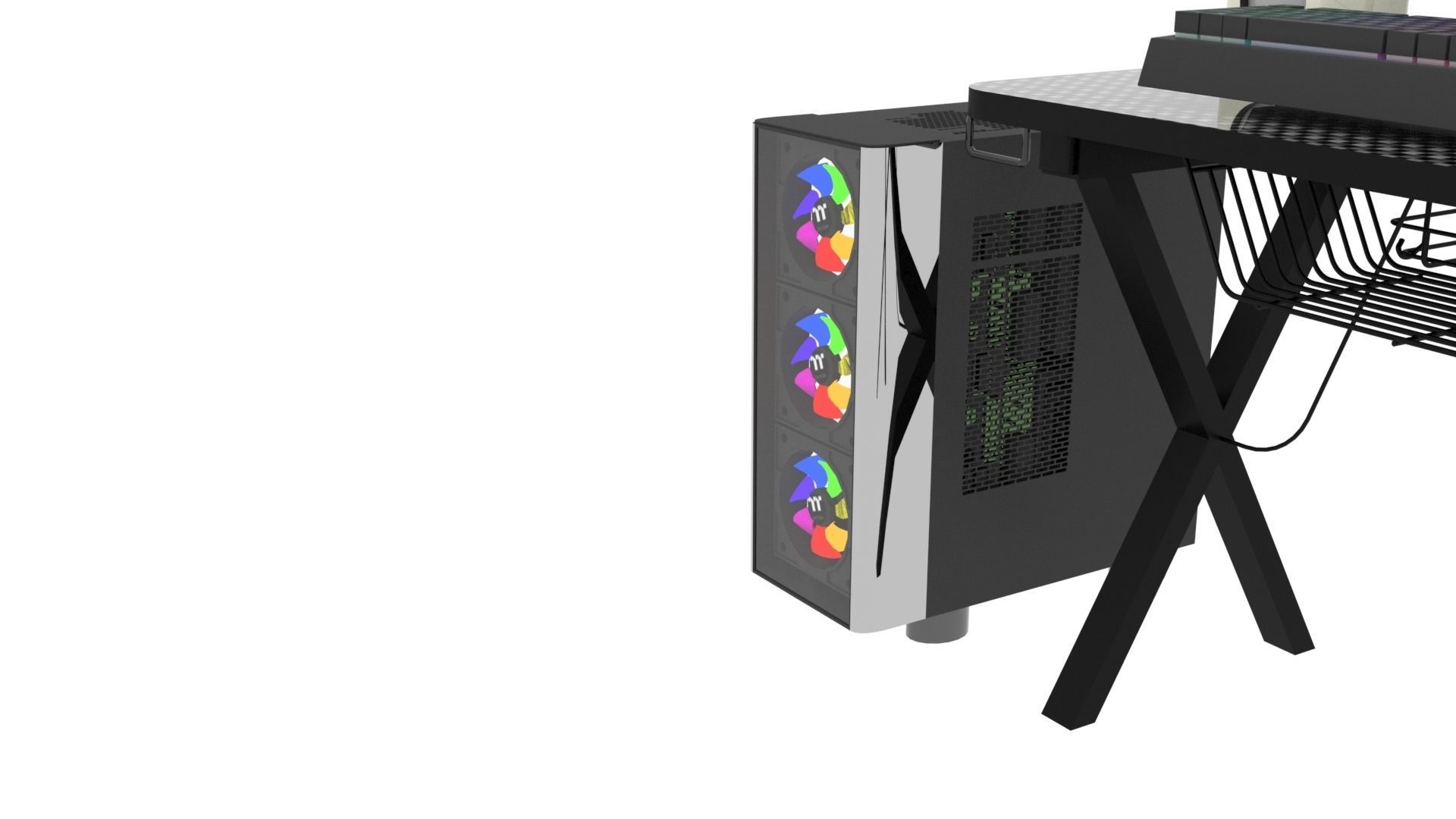 Gaming Computers Set 3D model_13