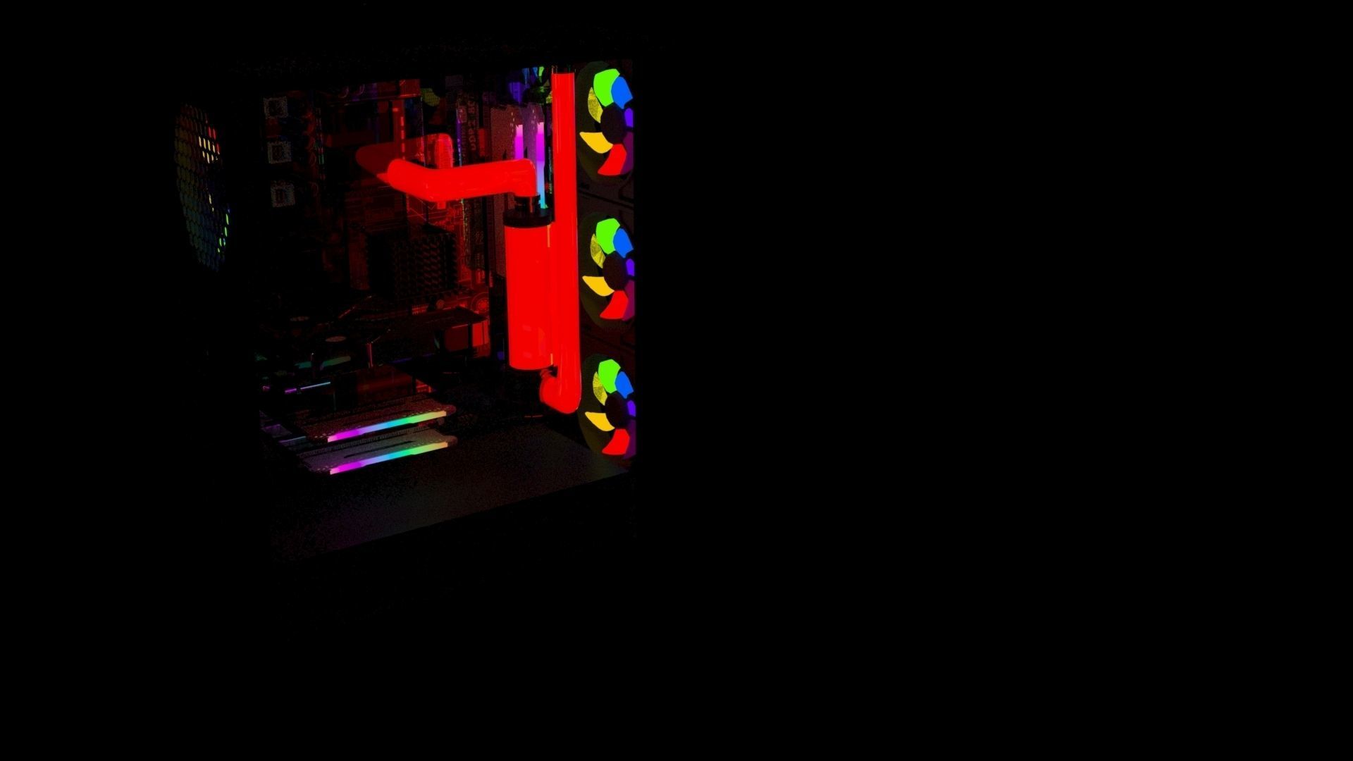 Gaming Computers Set 3D model_16