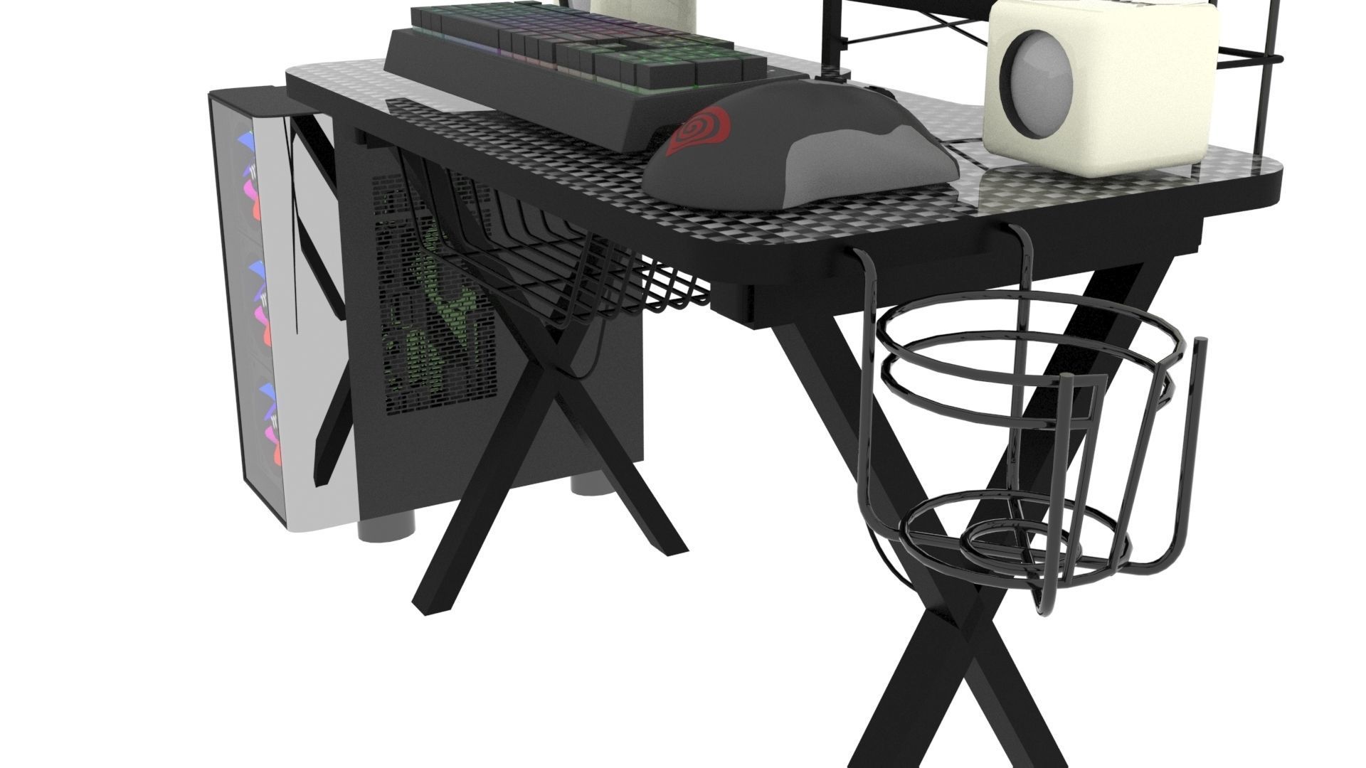 Gaming Computers Set 3D model_3