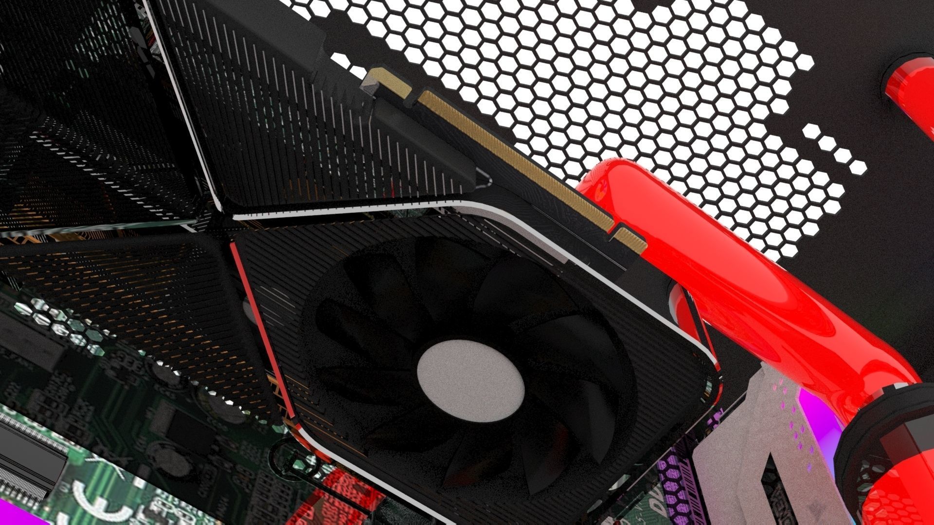 Gaming Computers Set 3D model_9