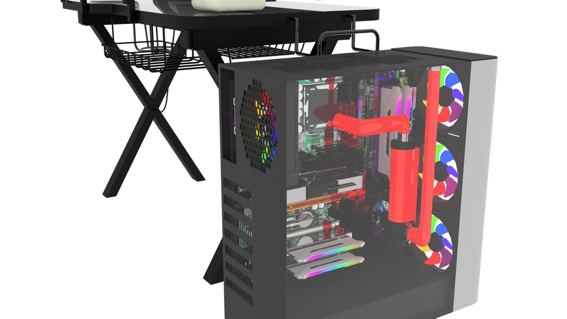 Gaming Computers Set 3D model_7