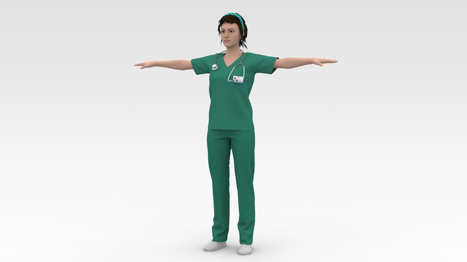 Nurse 05 3D model_2