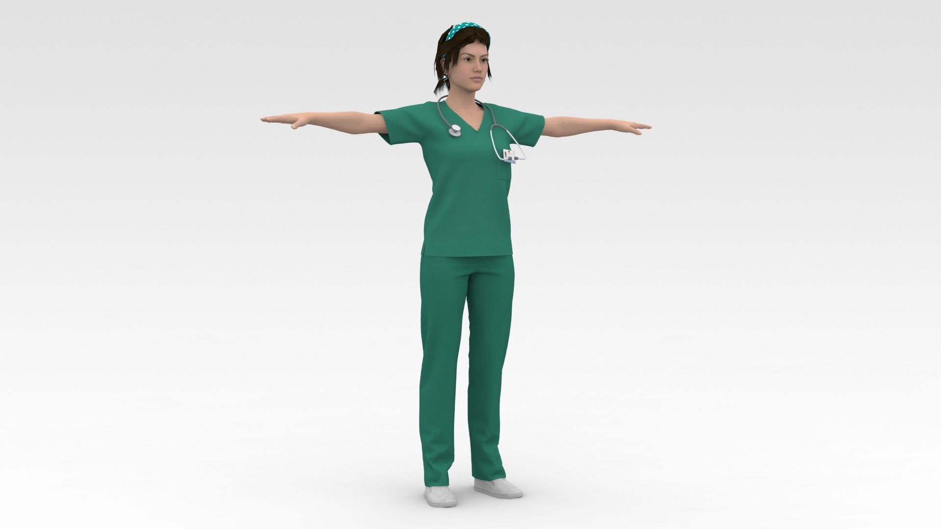 Nurse 05 3D model_5