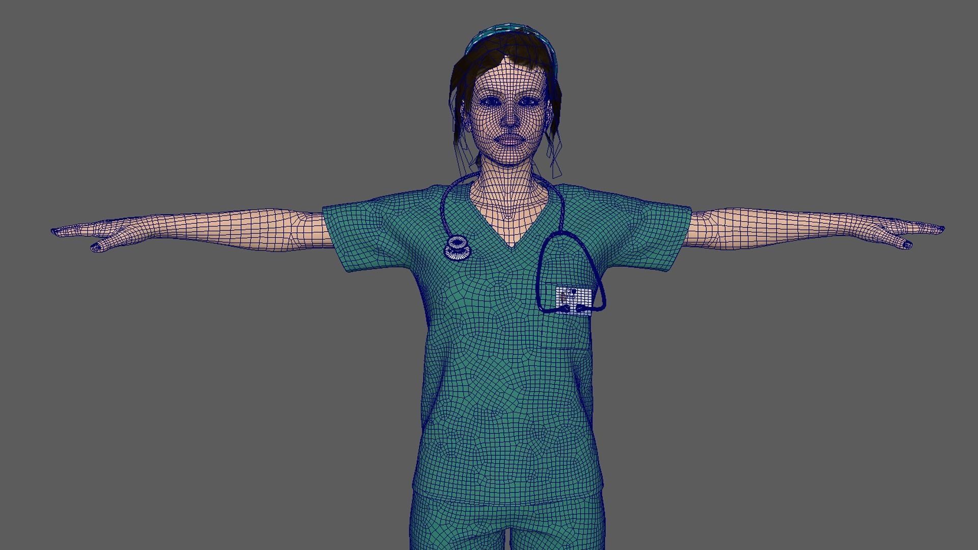Nurse 05 3D model_7