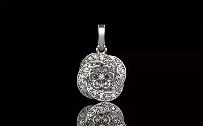 flower round  pendant model 288