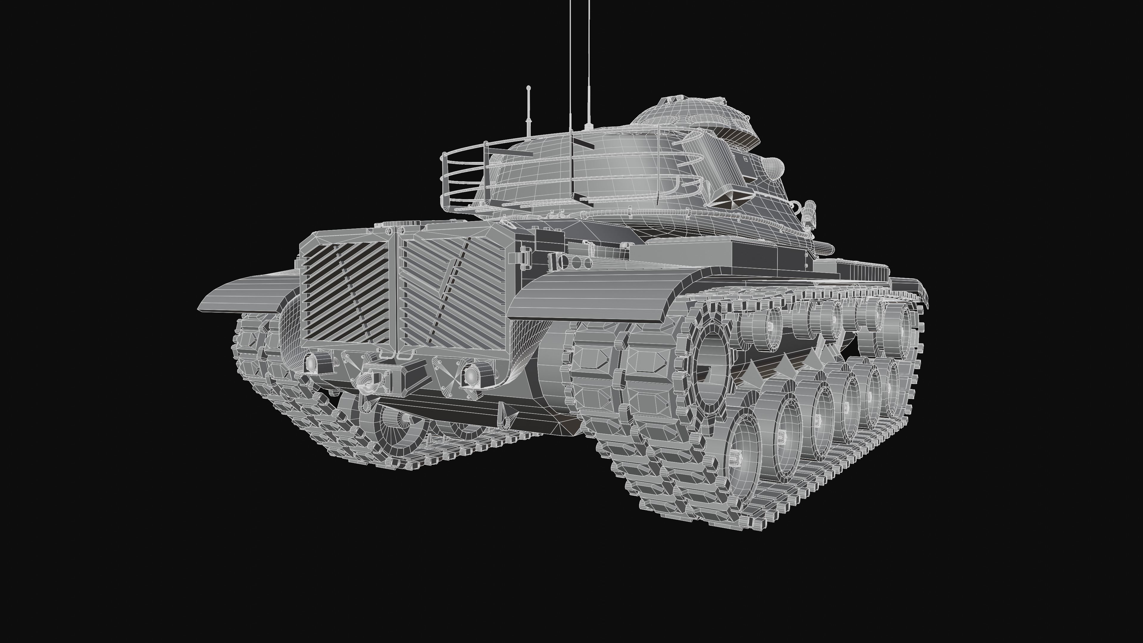M60A3 Patton - Desert Camo 3D model_14