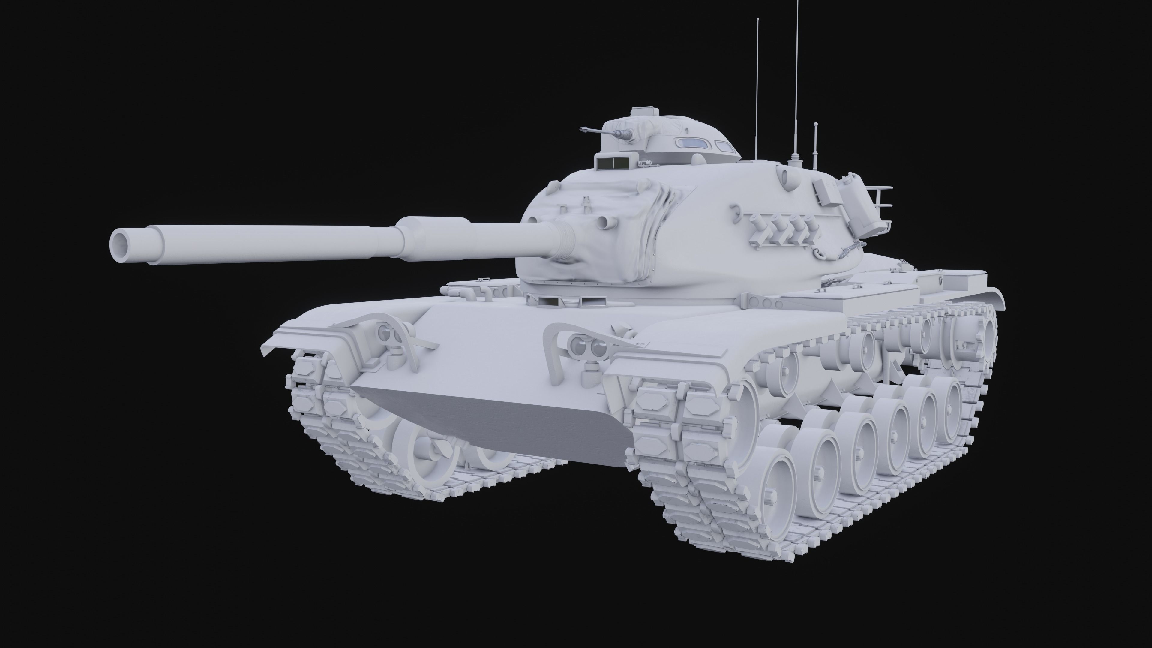 M60A3 Patton - Desert Camo 3D model_9