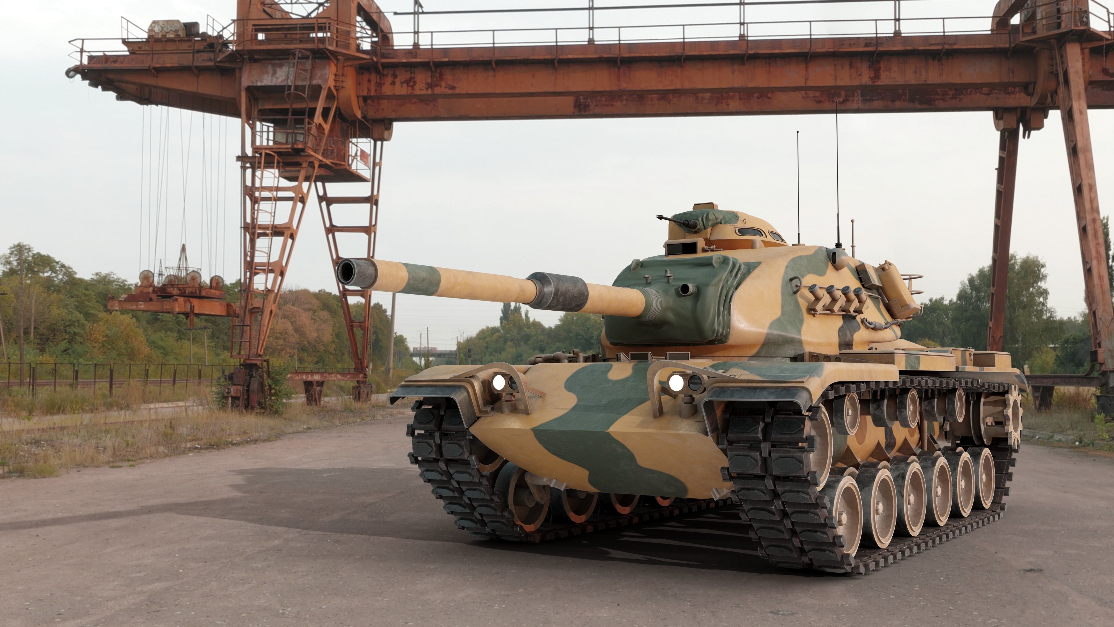 M60A3 Patton - Desert Camo 3D model_2