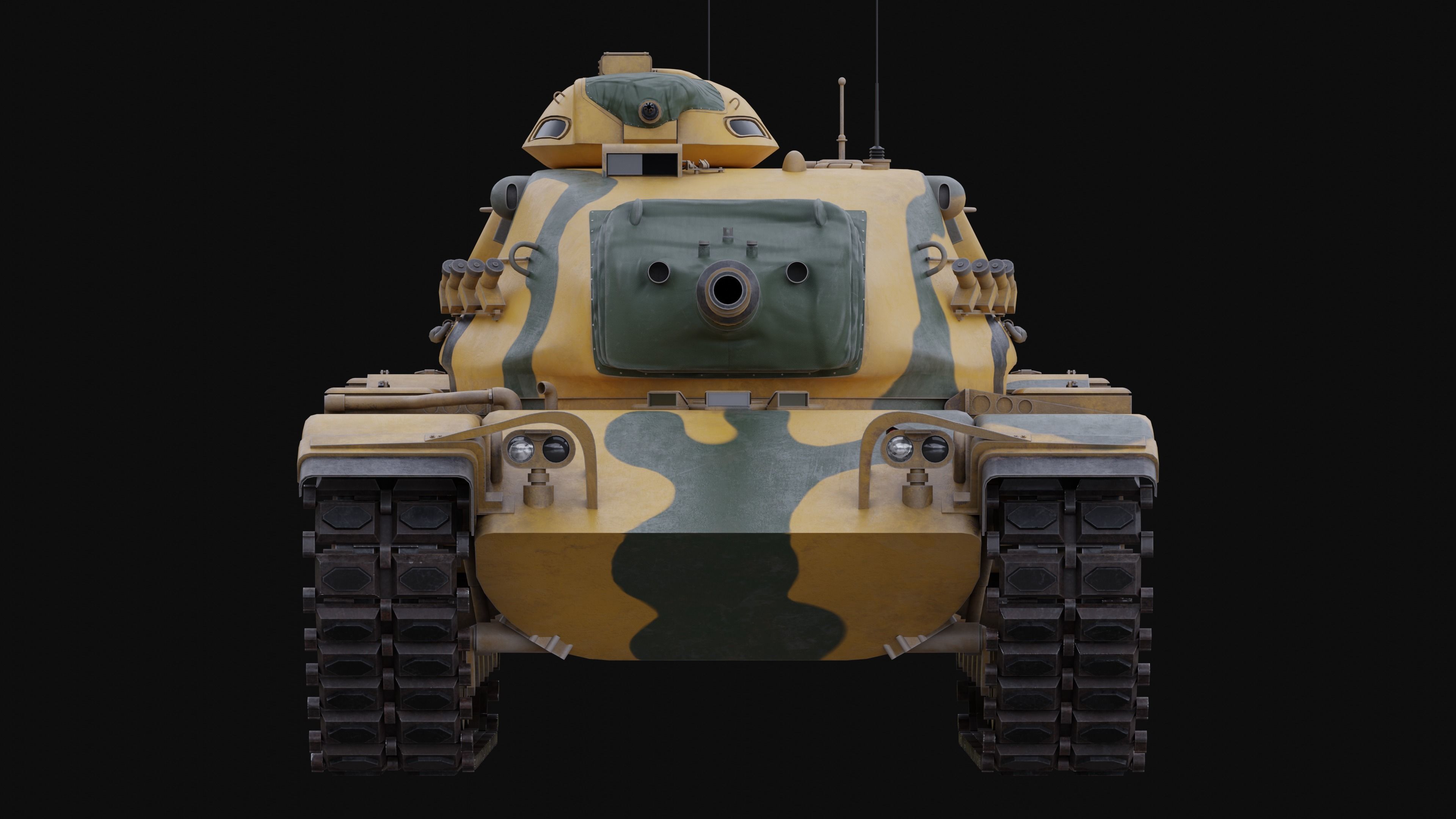 M60A3 Patton - Desert Camo 3D model_4