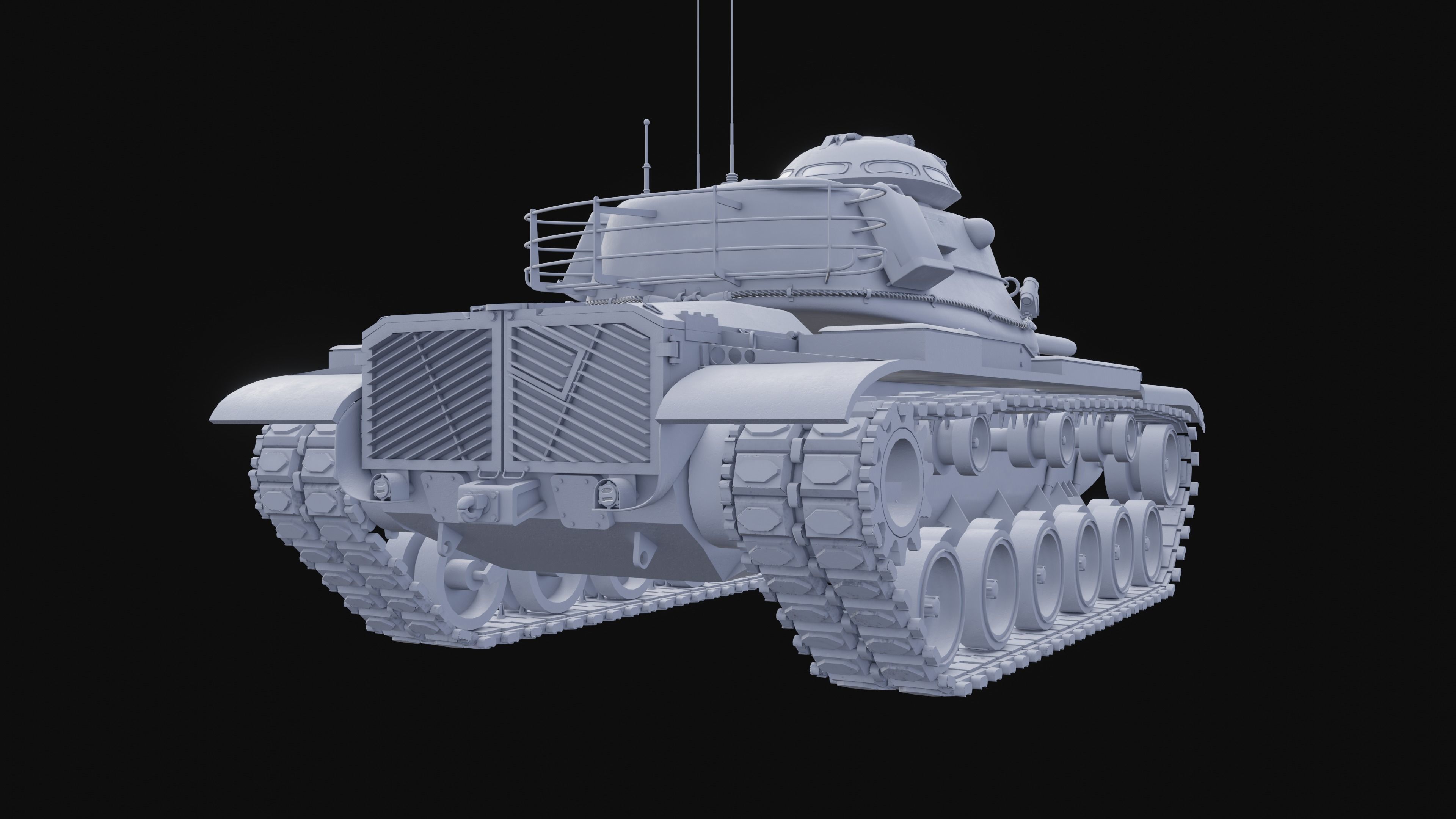 M60A3 Patton - Desert Camo 3D model_11
