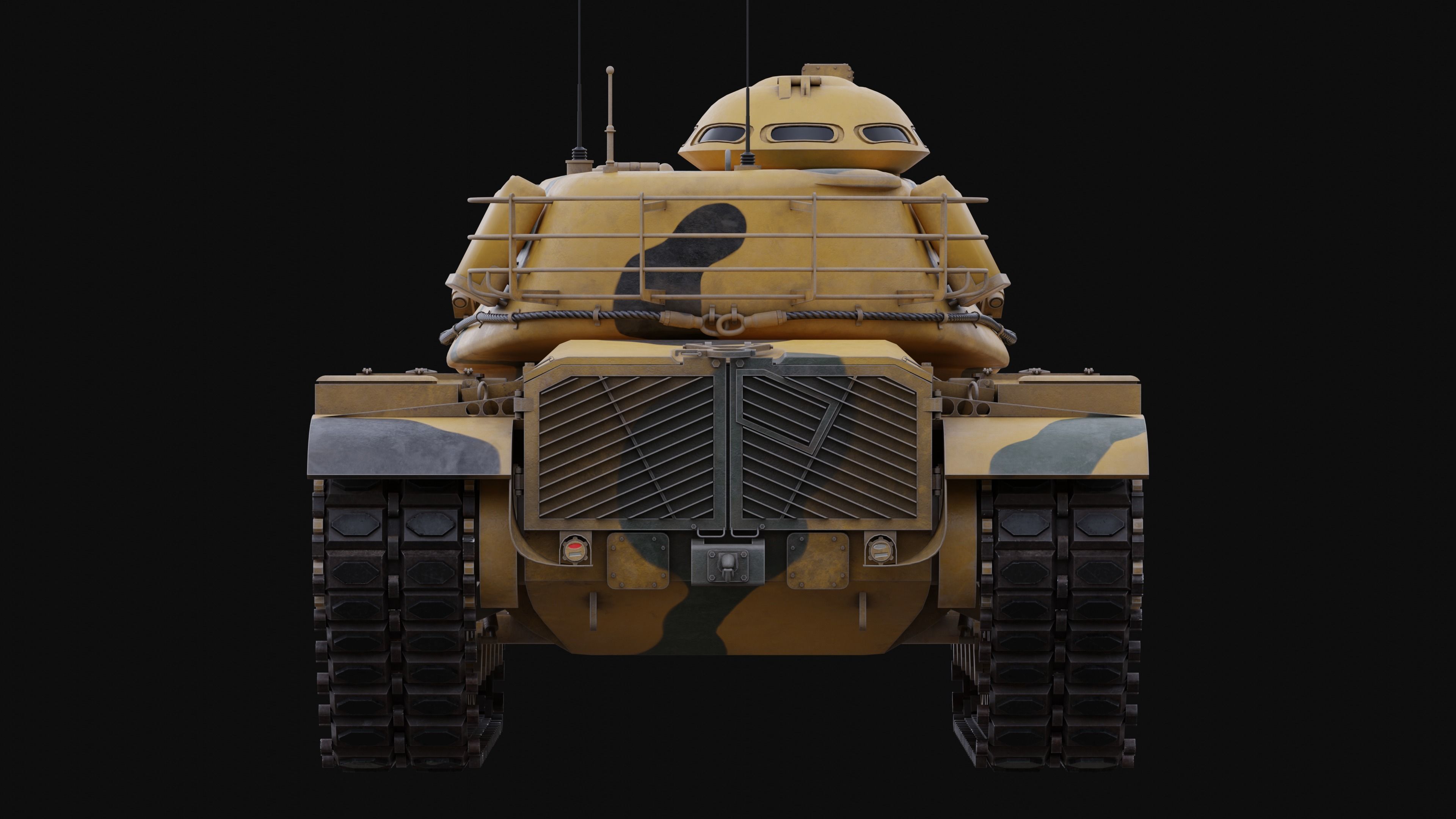 M60A3 Patton - Desert Camo 3D model_5