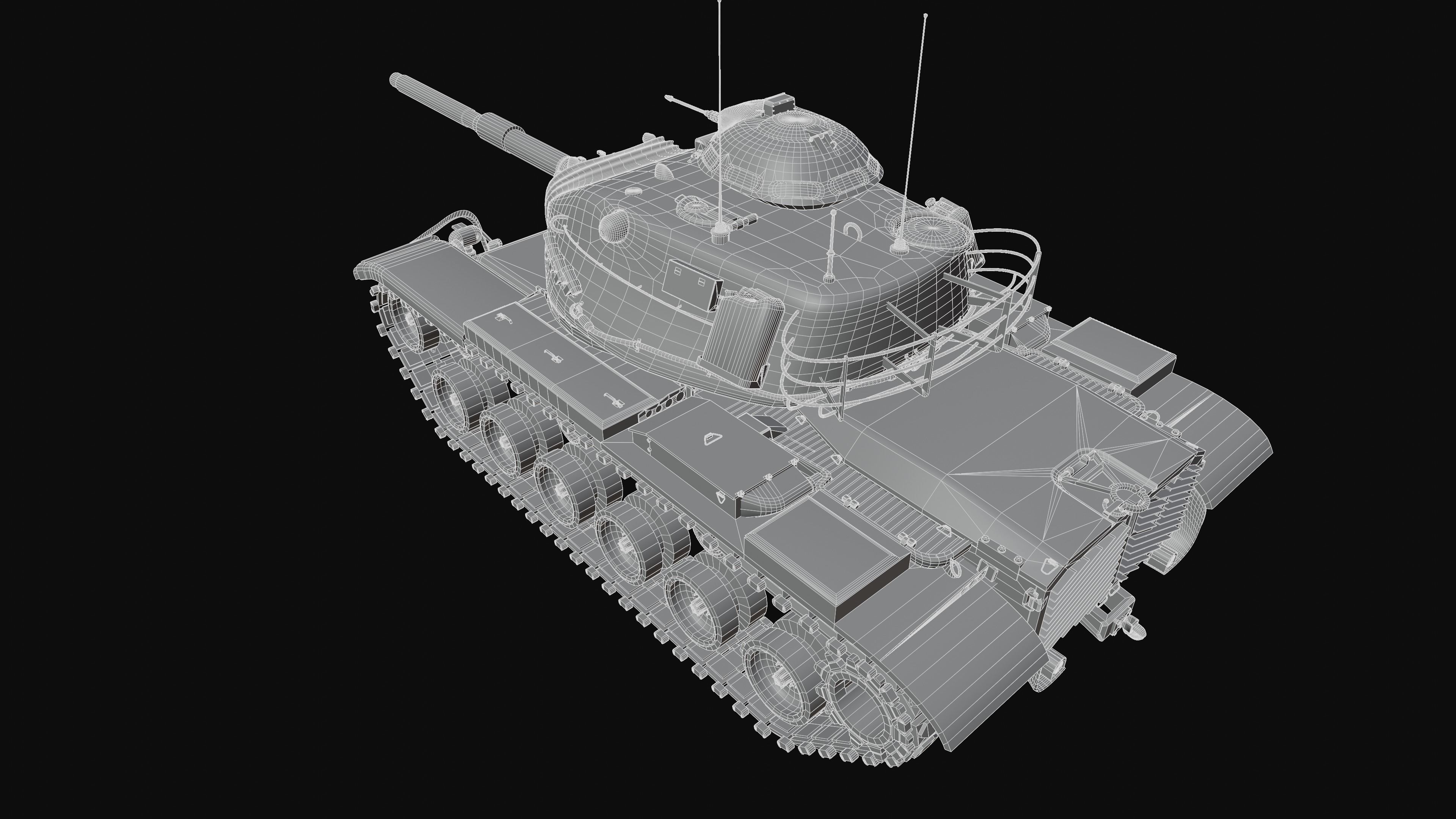 M60A3 Patton - Desert Camo 3D model_13