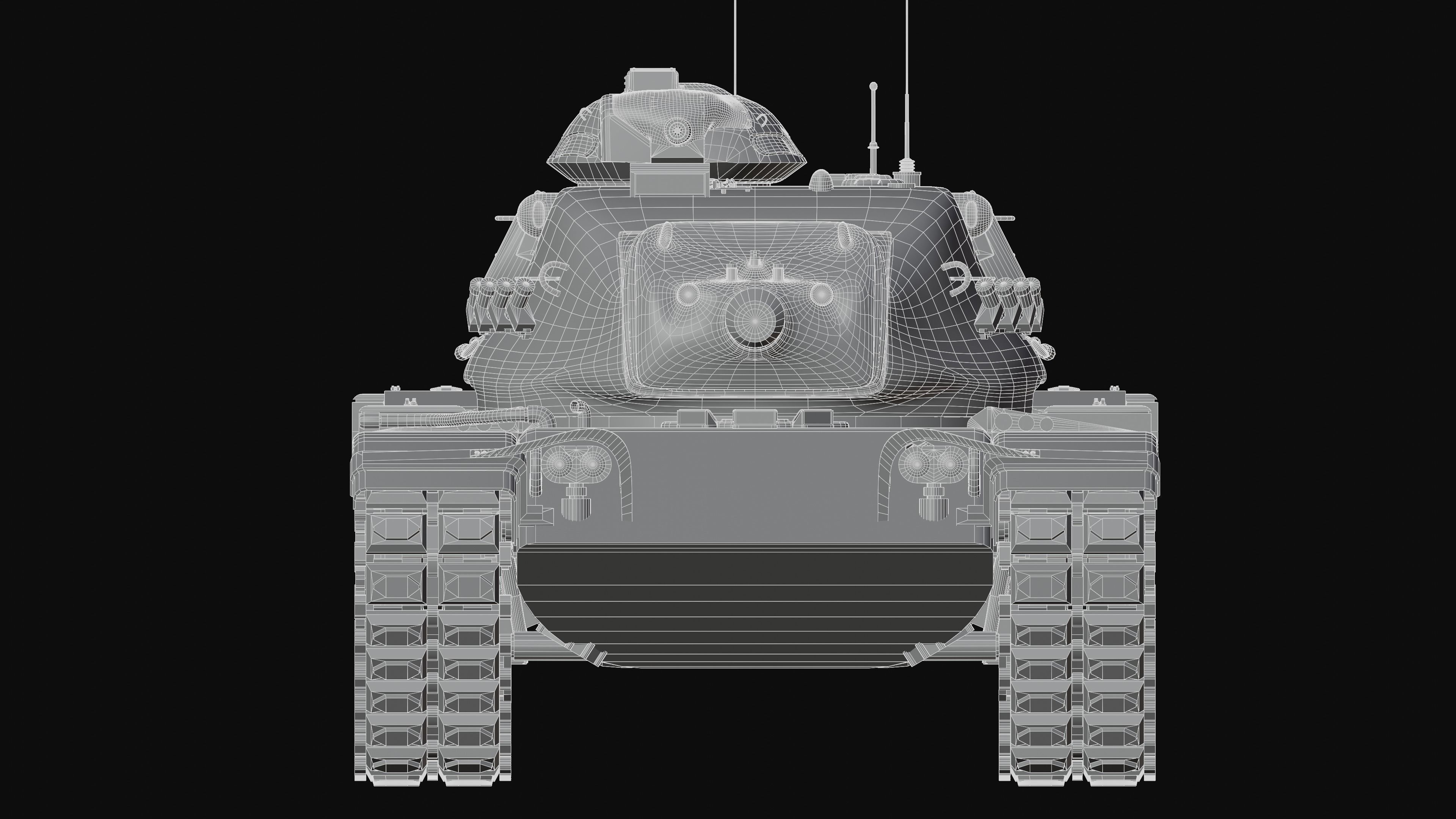 M60A3 Patton - Desert Camo 3D model_16