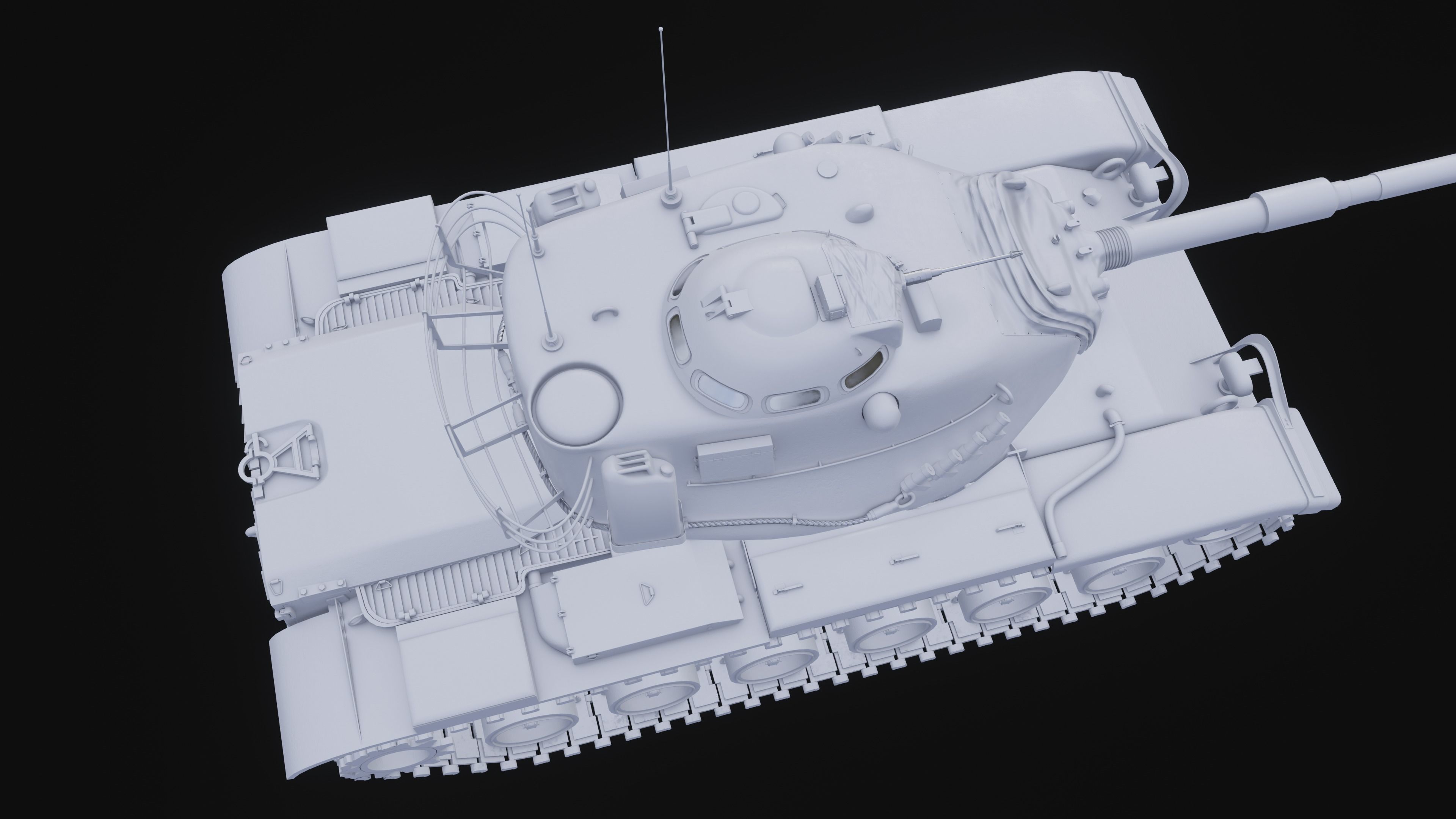 M60A3 Patton - Desert Camo 3D model_10