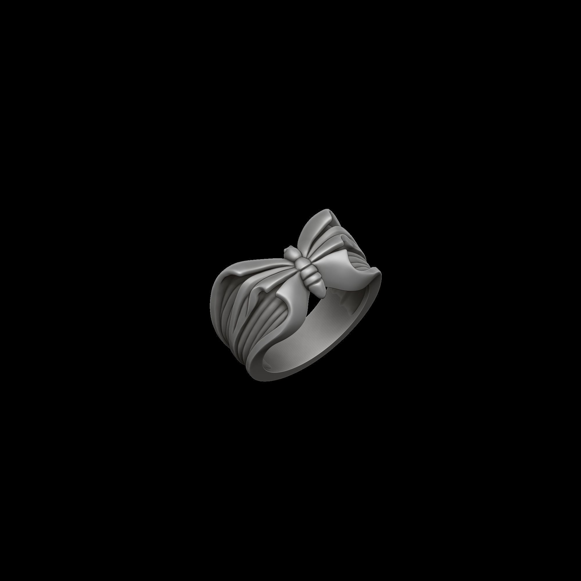 Butterfly Ring 3D print model_4
