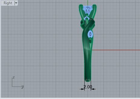 Diamond ring 2544 3D print model 3D print model_6