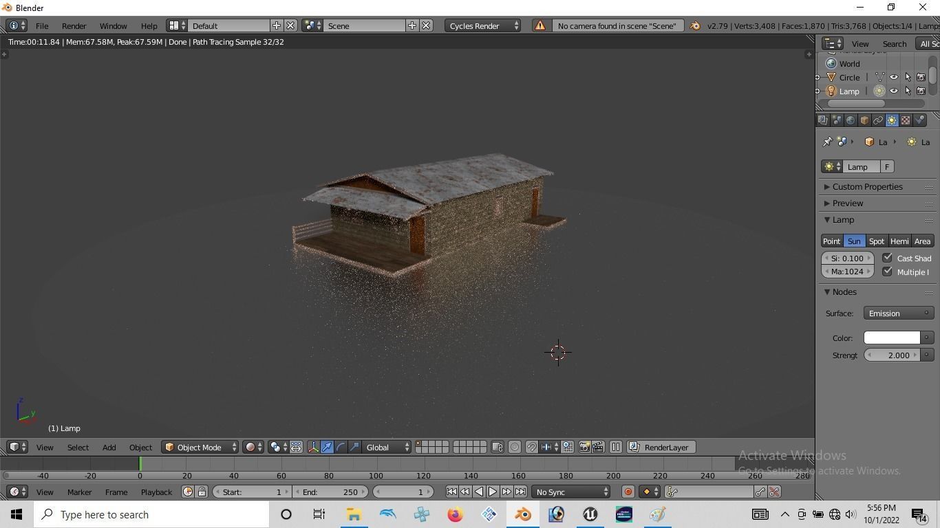 Rumah kayu 005-006 Low-poly 3D model_7