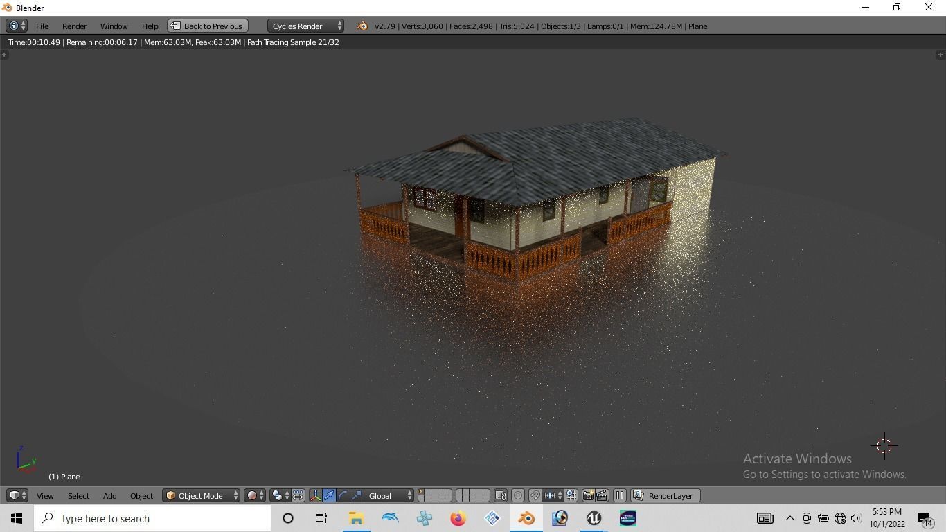 Rumah kayu 005-006 Low-poly 3D model_3