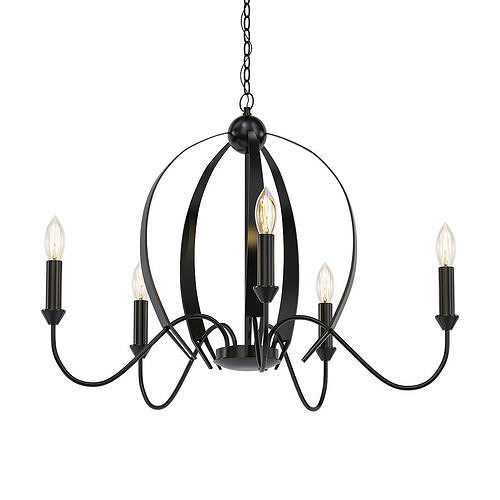 RUFUS wrought iron chandelier 3D model