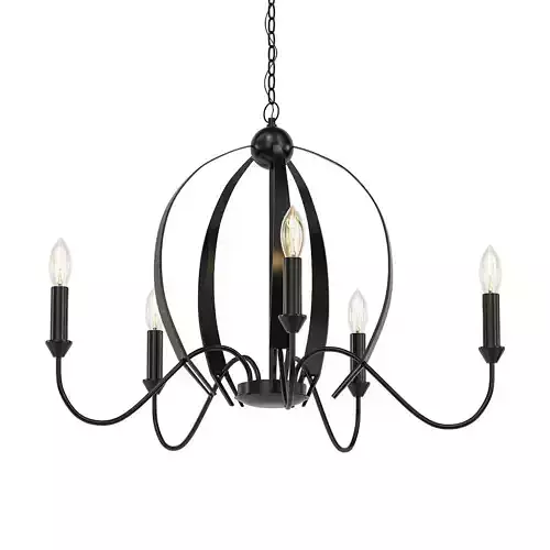 RUFUS wrought iron chandelier