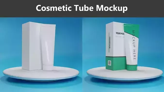 Cosmetic tube 3D model