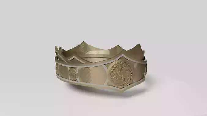 Targaryen Crown - Viserys - Rhaenyra - House Of The Dragon 3D print model