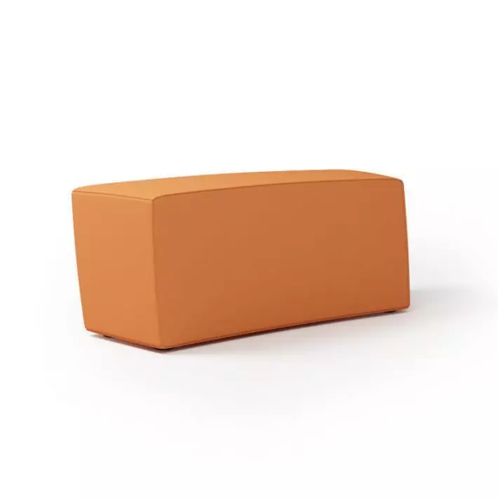 Orange Base Armchair 3D model_0