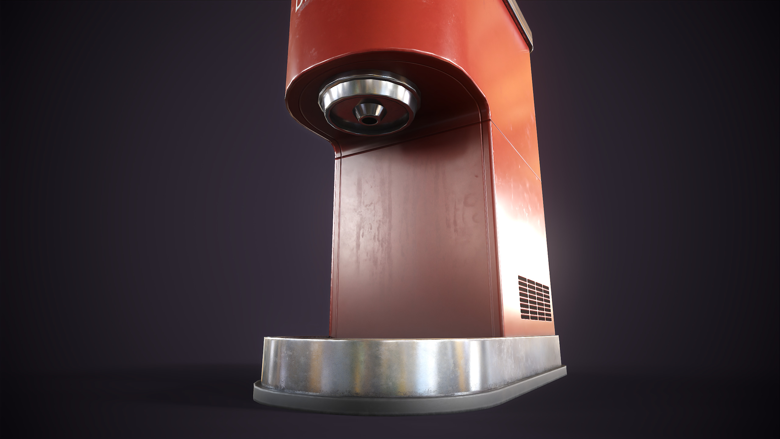 Modern coffee maker Low-poly 3D model_3