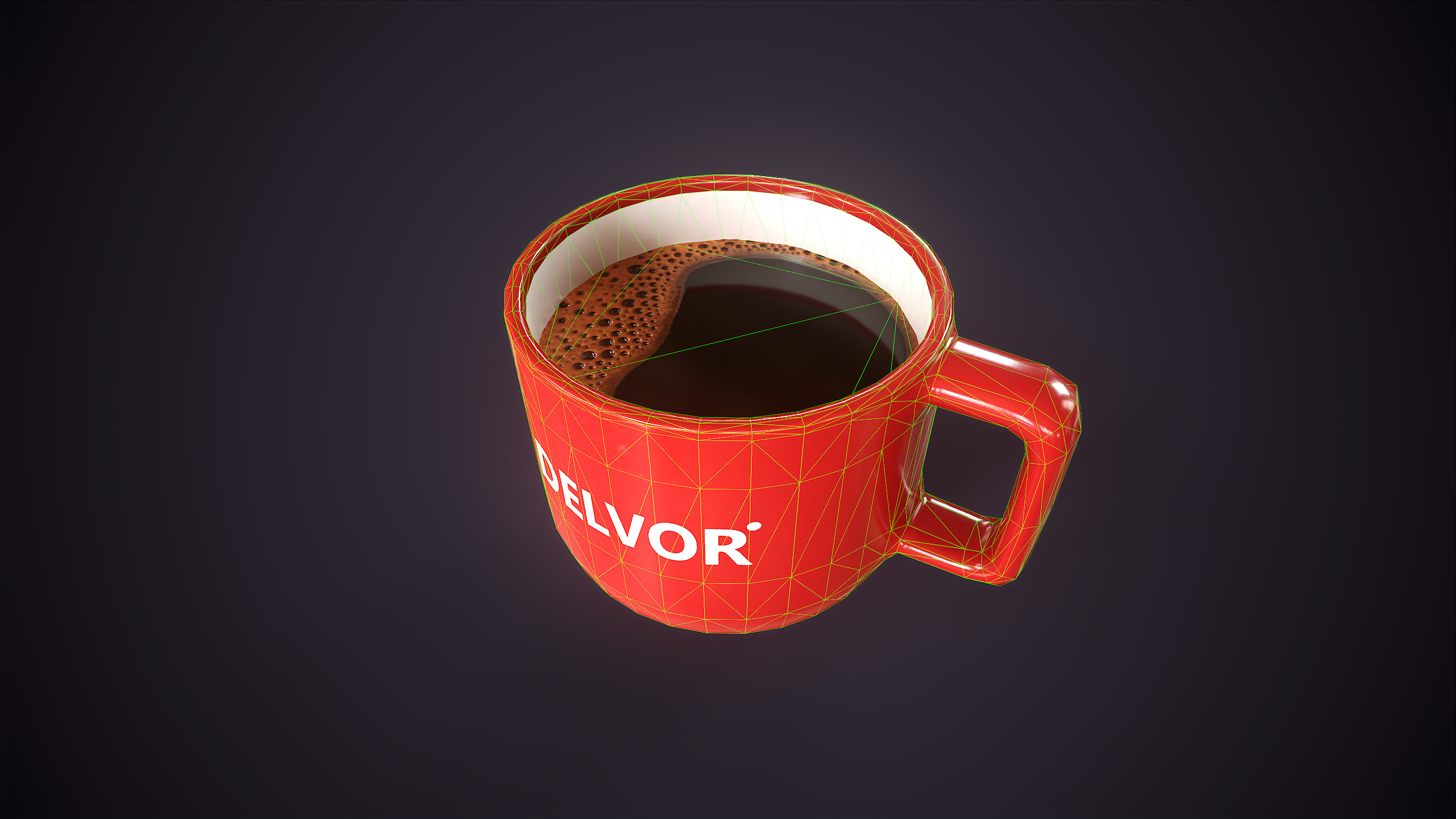 Modern coffee maker Low-poly 3D model_14