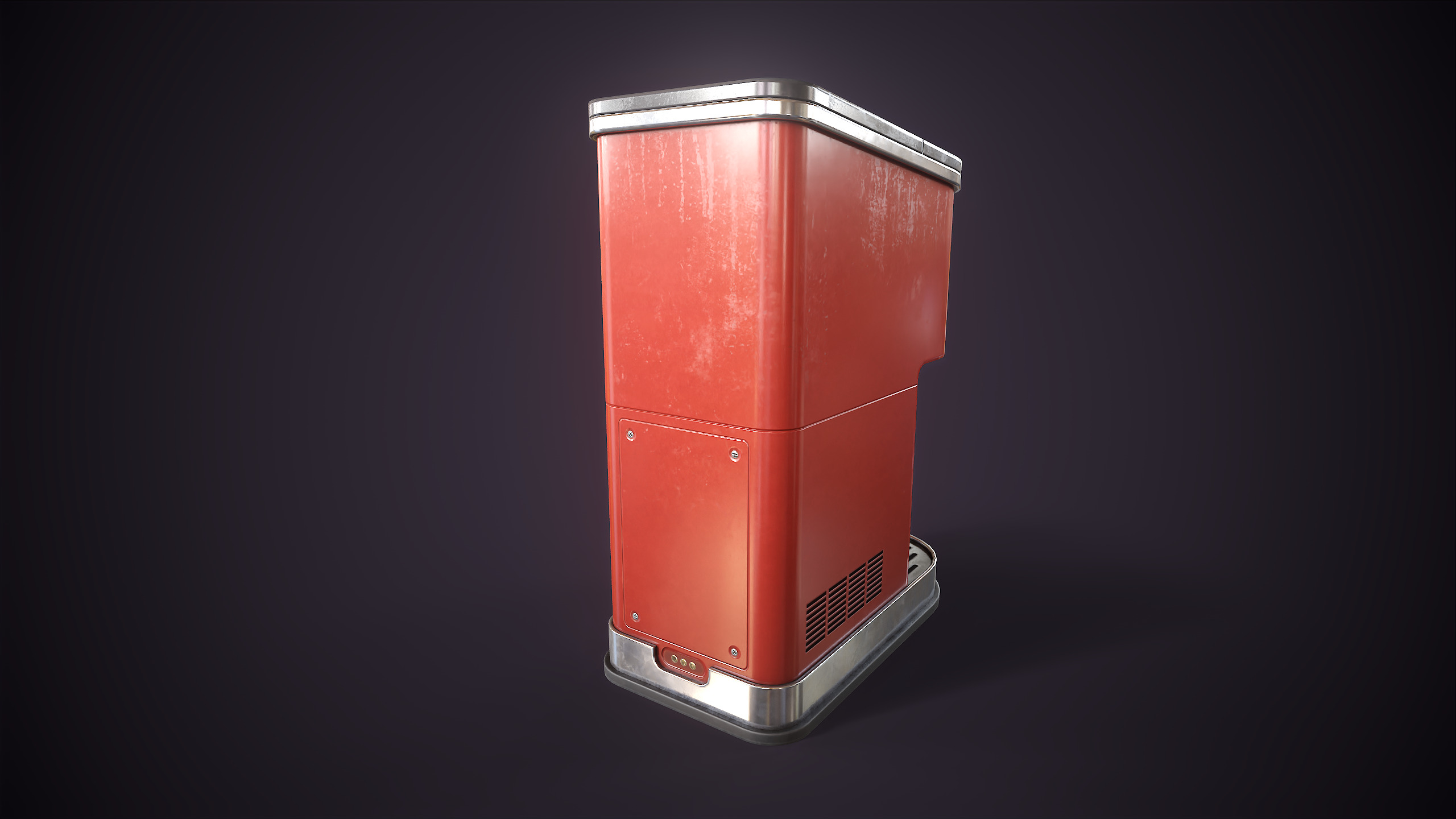 Modern coffee maker Low-poly 3D model_8