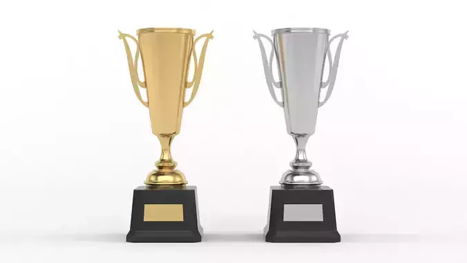 Cups Trophy 3D model