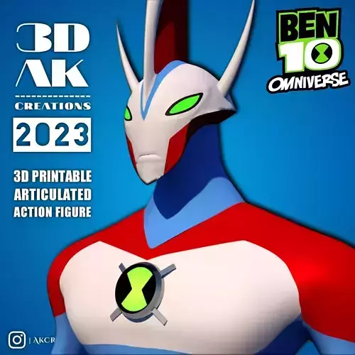 Ultimate WayBig Ben 10 Alien 3d Printable Model 3D print model