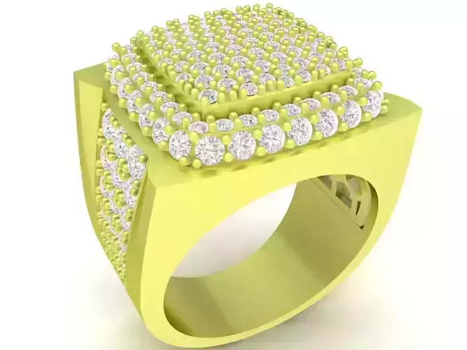 luxury diamond korea men ring 3933