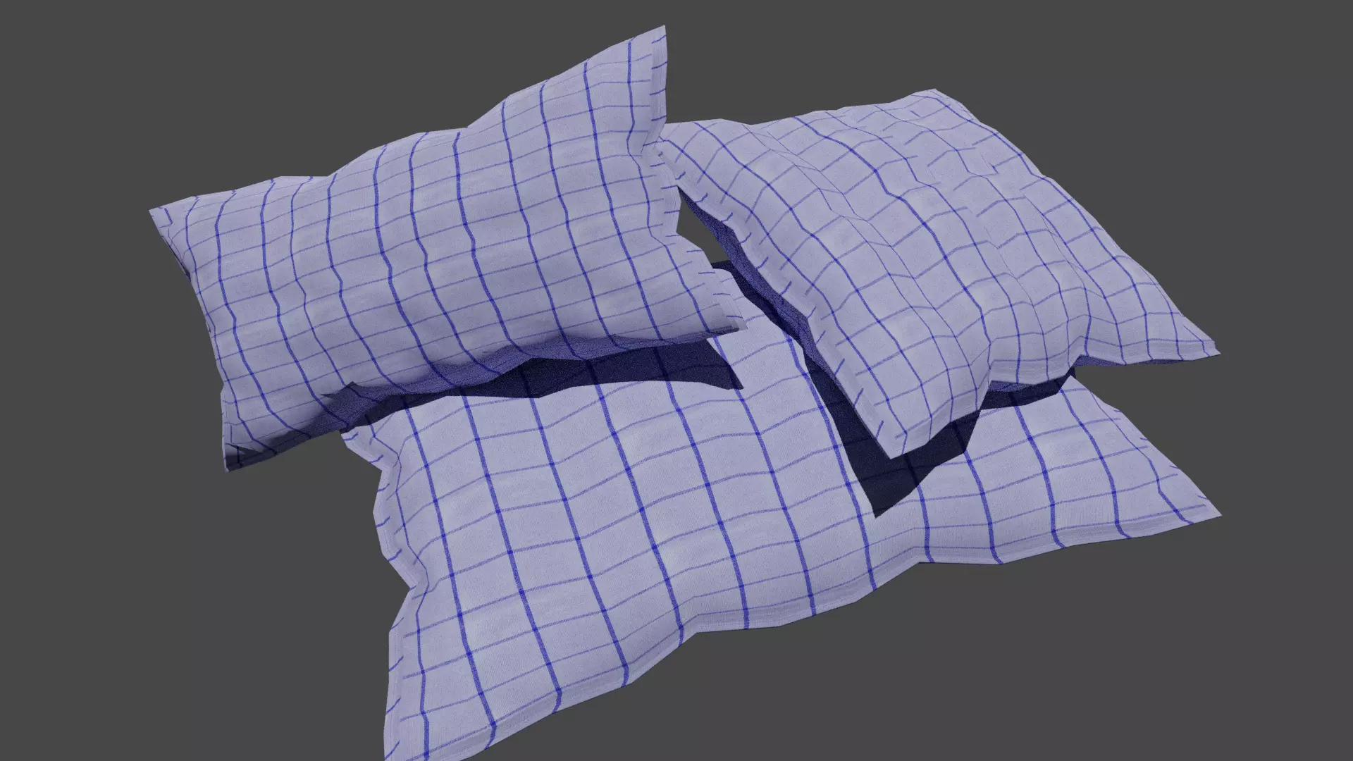 Pillow couch with pillows Free 3D model