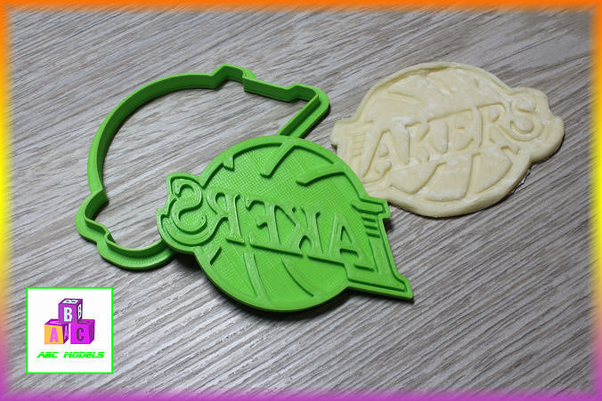 NBA Lakers logo cookie cutter 3D print model