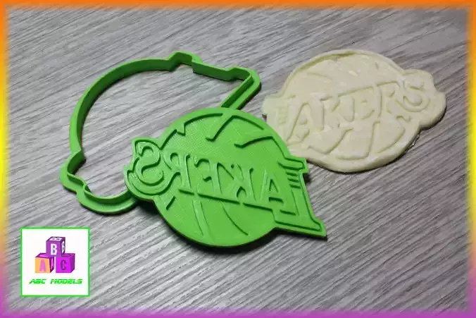NBA Lakers logo cookie cutter