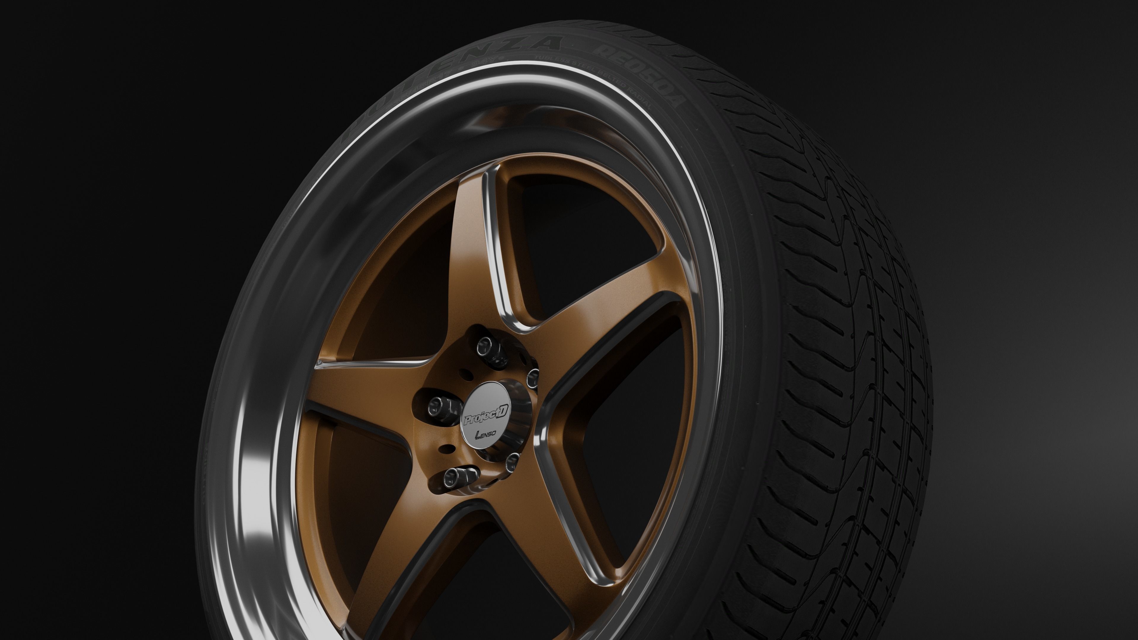 LENSO D-1SF Low-poly 3D model_6