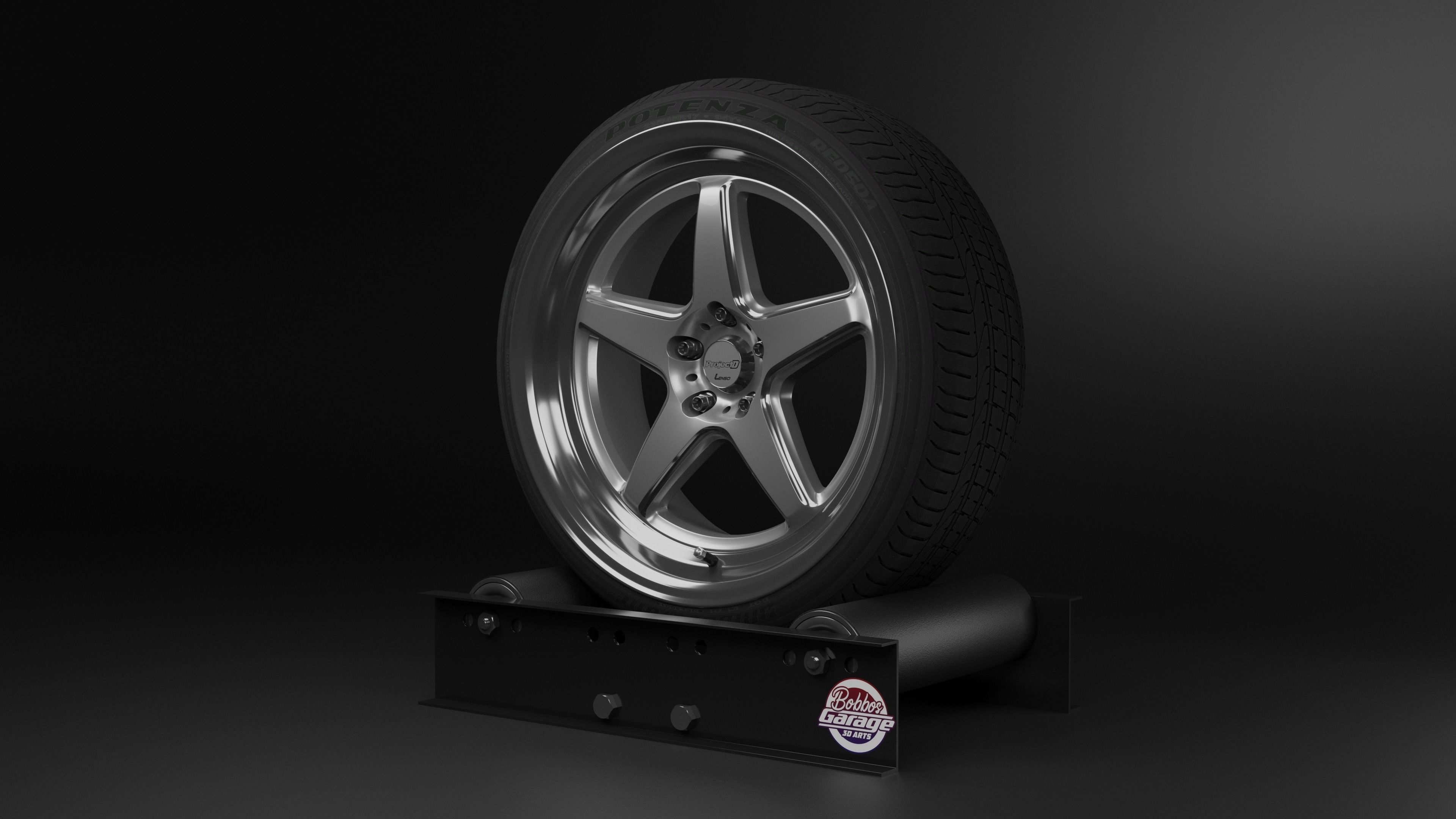 LENSO D-1SF Low-poly 3D model_5