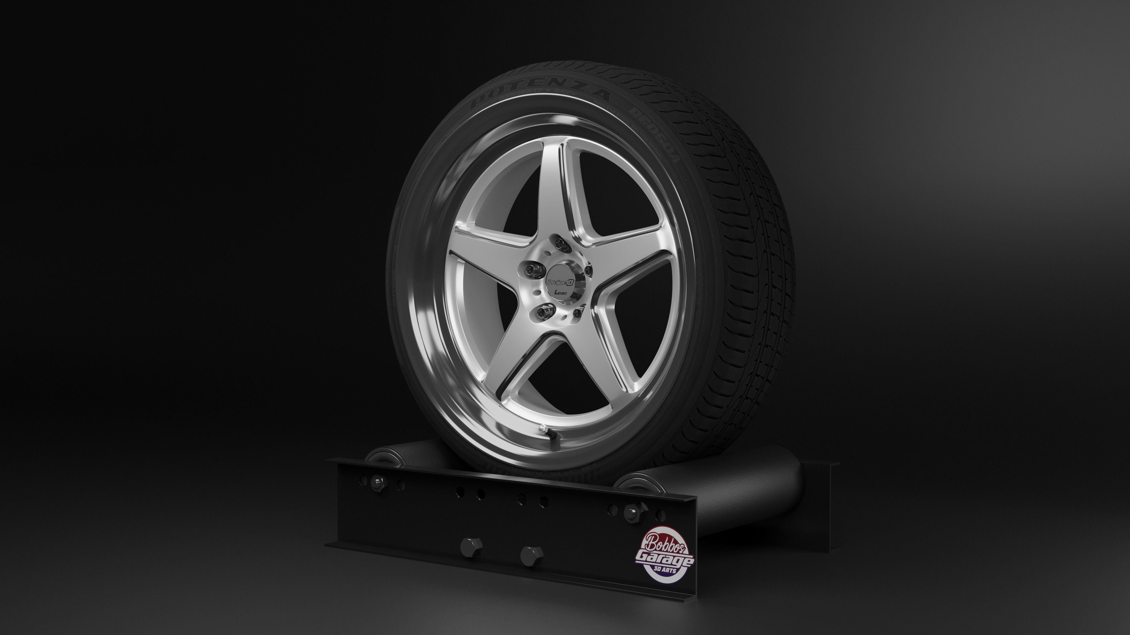 LENSO D-1SF Low-poly 3D model_1