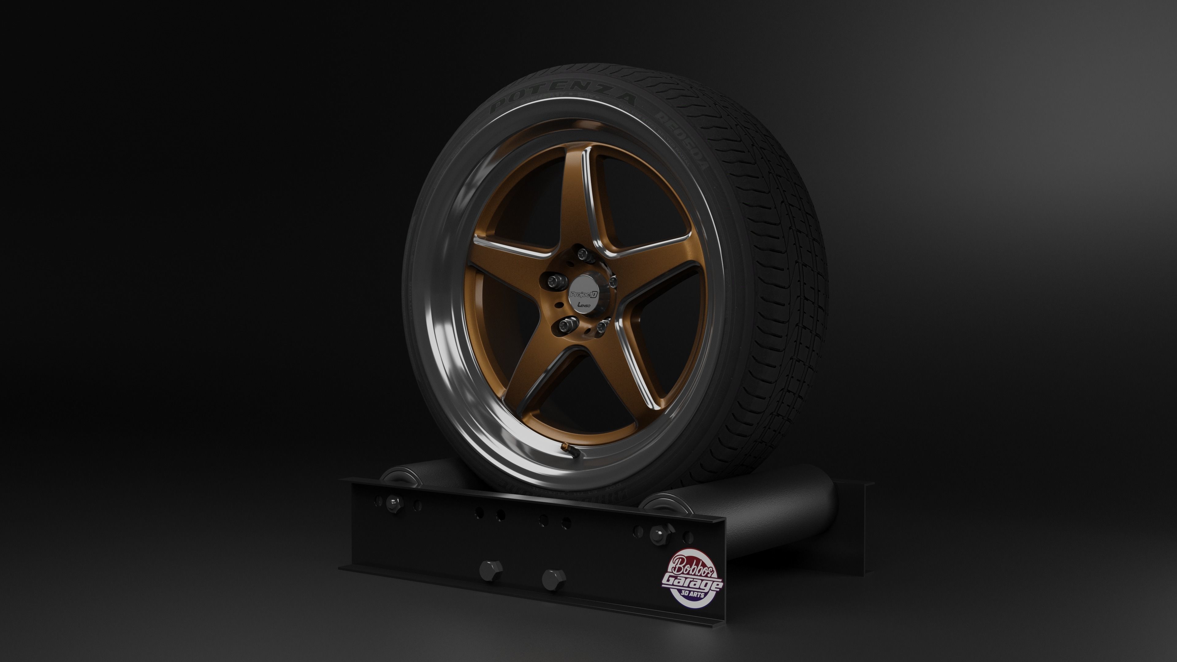 LENSO D-1SF Low-poly 3D model_7