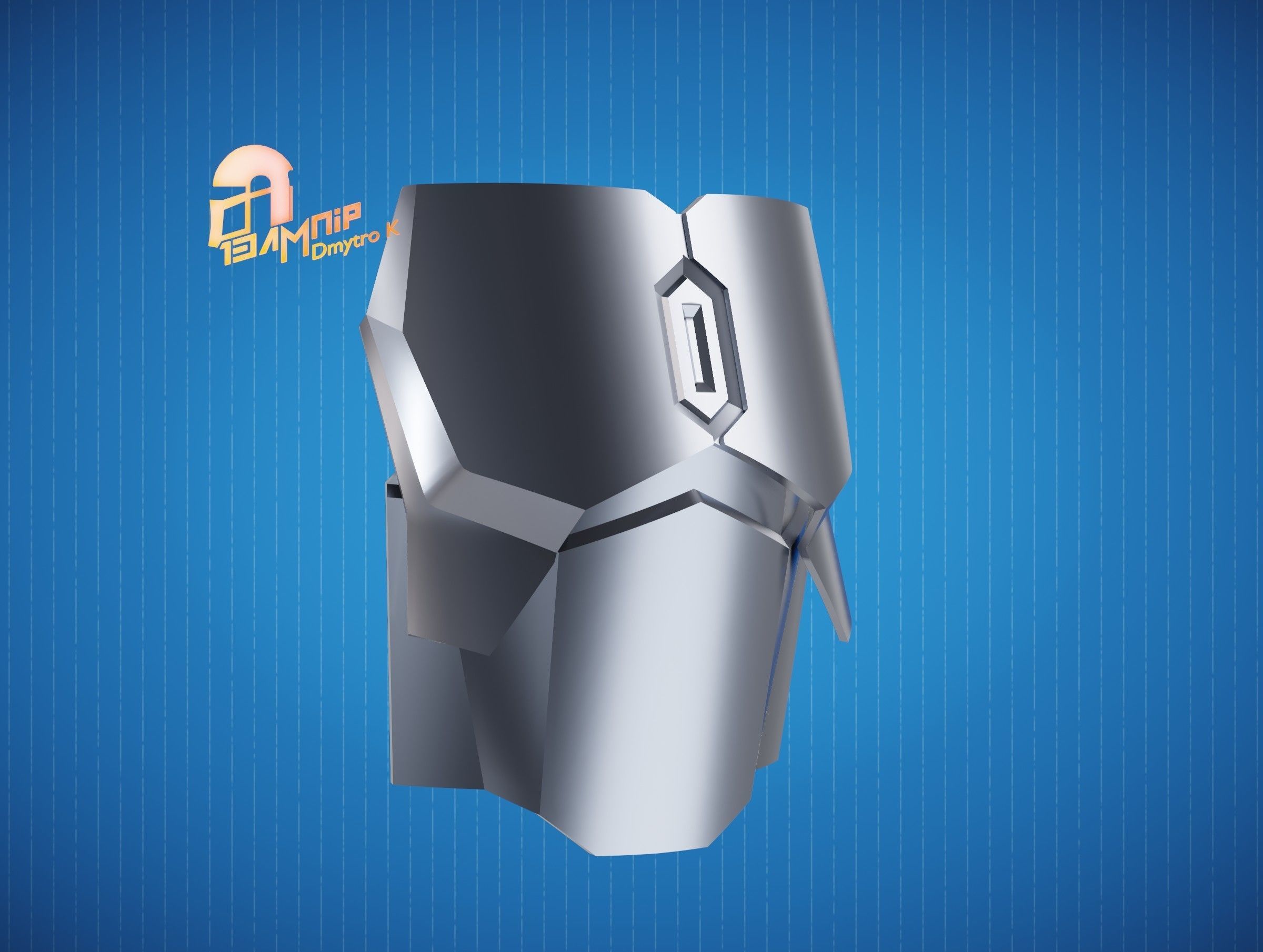 Custom Mandalorian Chest Armor 3D print model_2
