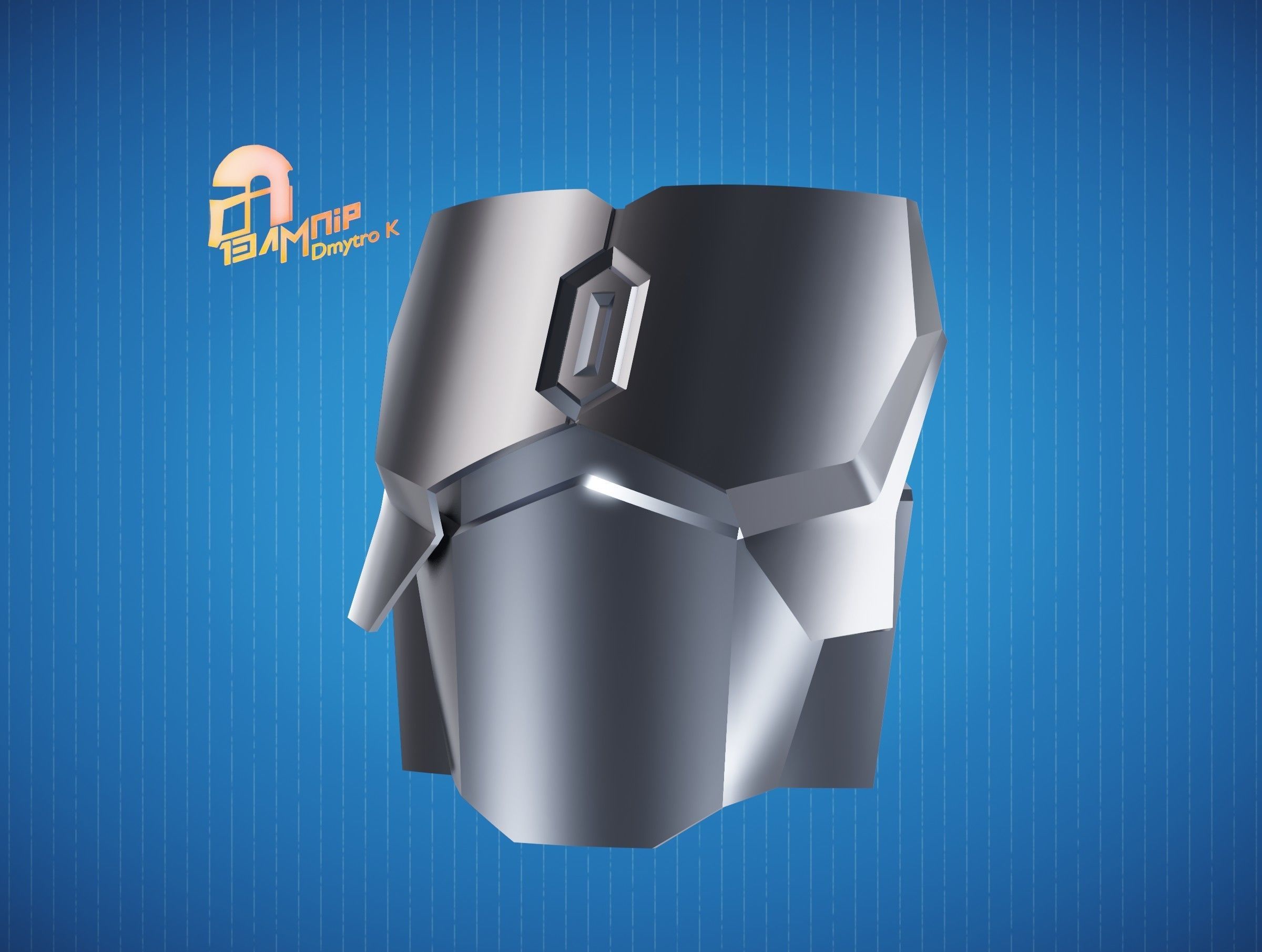Custom Mandalorian Chest Armor 3D print model_12