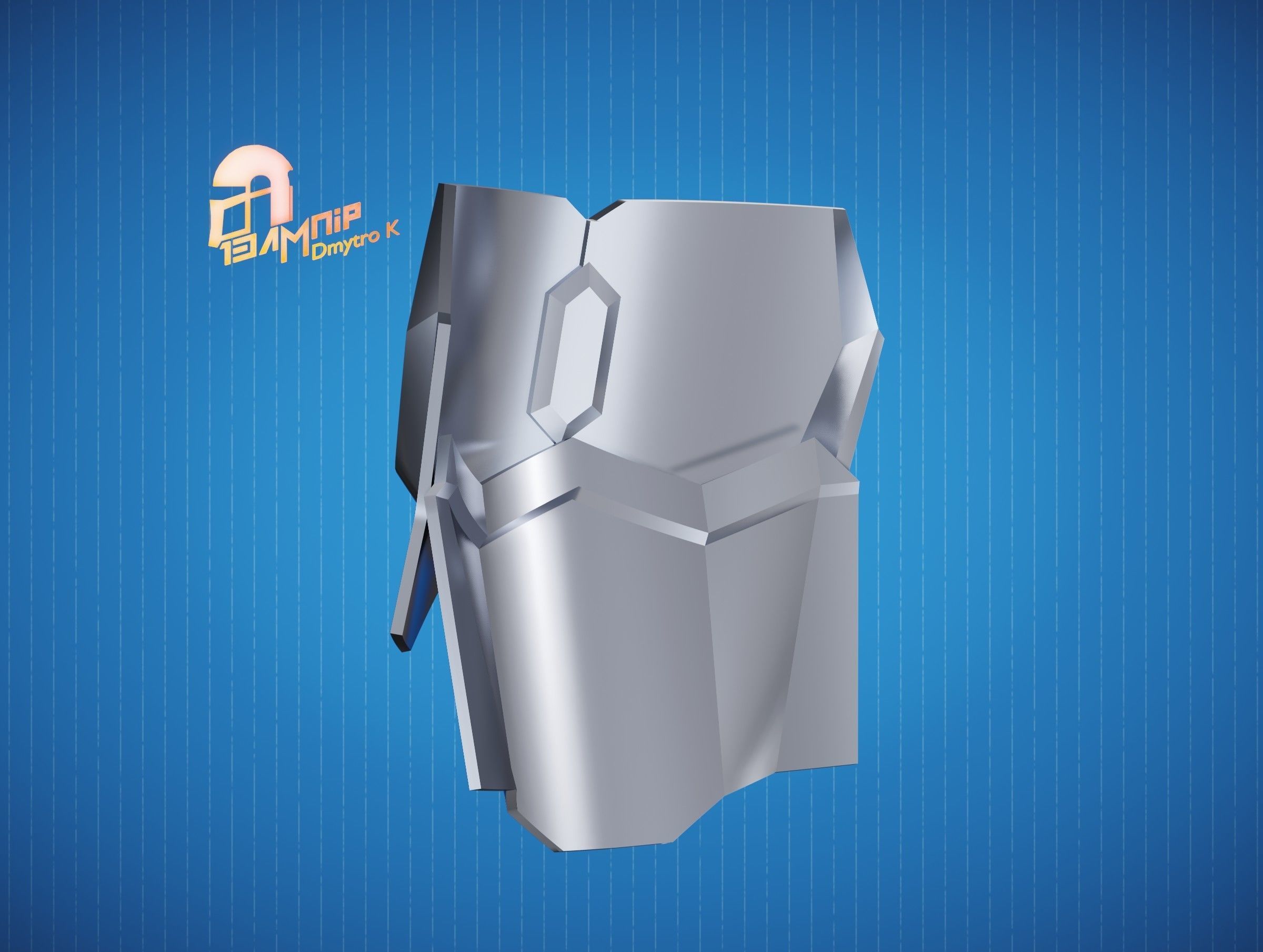 Custom Mandalorian Chest Armor 3D print model_4