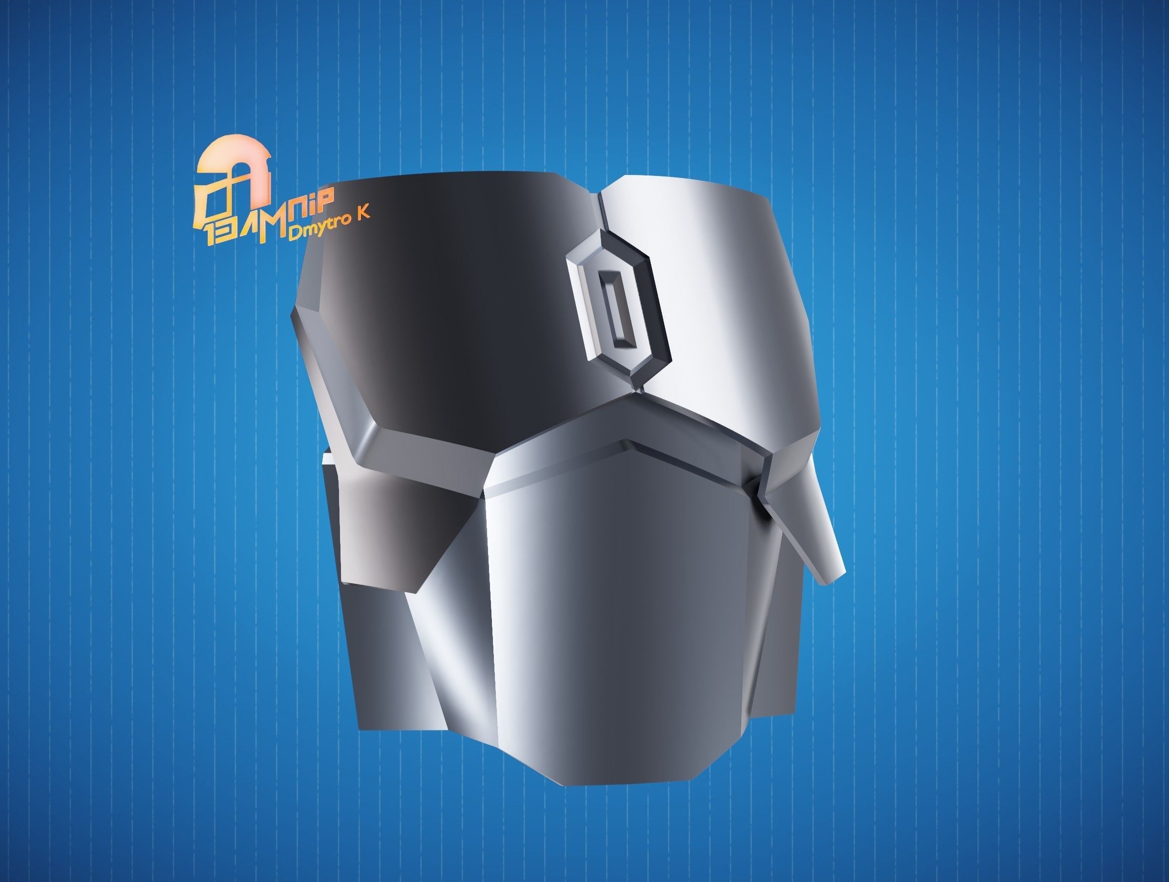 Custom Mandalorian Chest Armor 3D print model_13