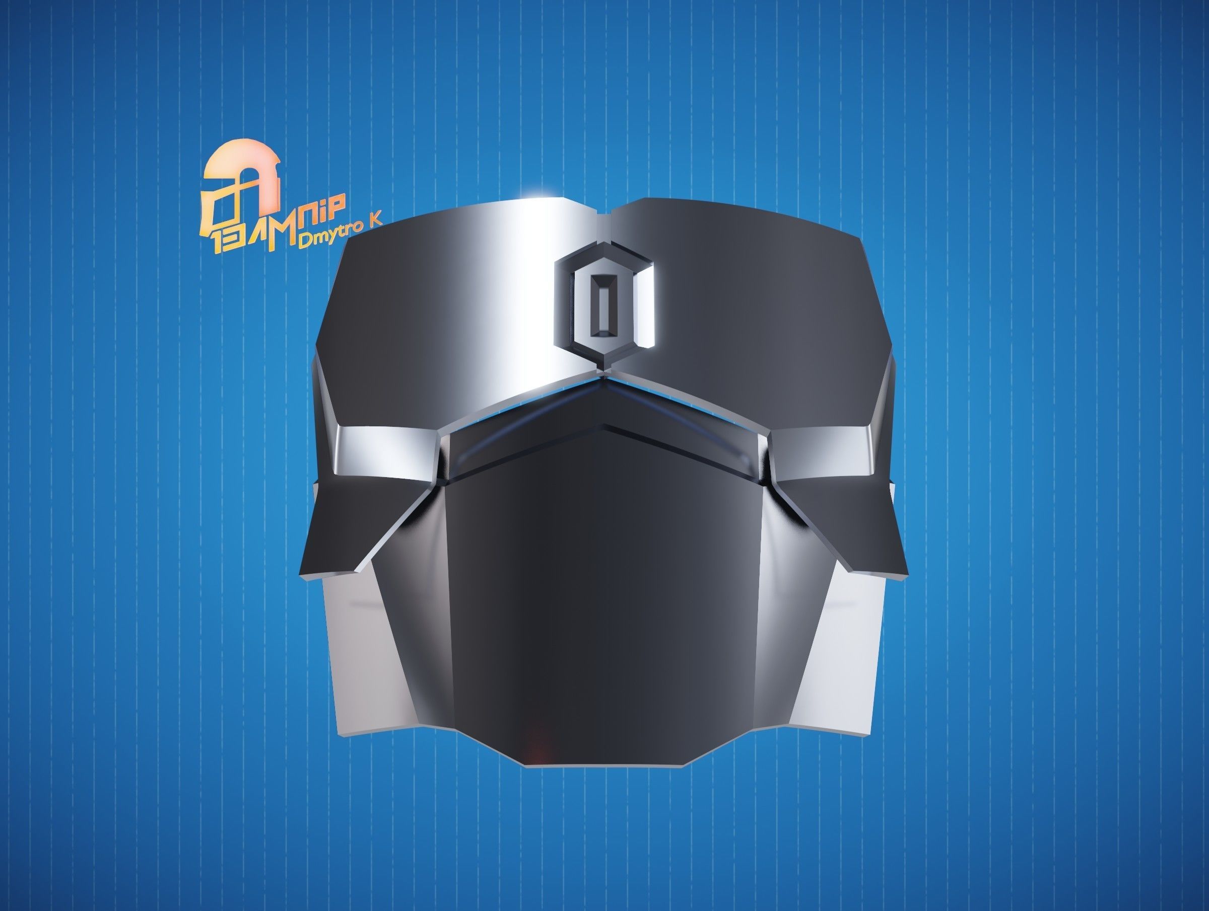 Custom Mandalorian Chest Armor 3D print model_9